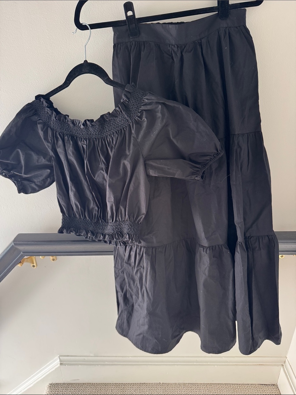 NWT XIRENA CROP TOP MAXI SKIRT SET